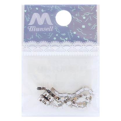 ピアス金具 『デザインキャッチ #3 連爪クリスタル シルバー』