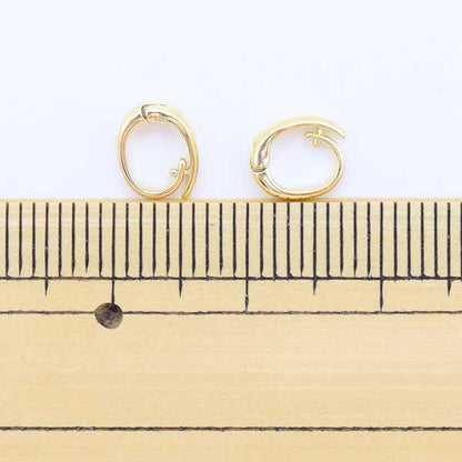 Soporte de artesanía "Clicker Oval Gold 2 piezas"