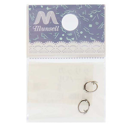 Soporte de artesanía "Clicker Oval Silver 2 piezas"