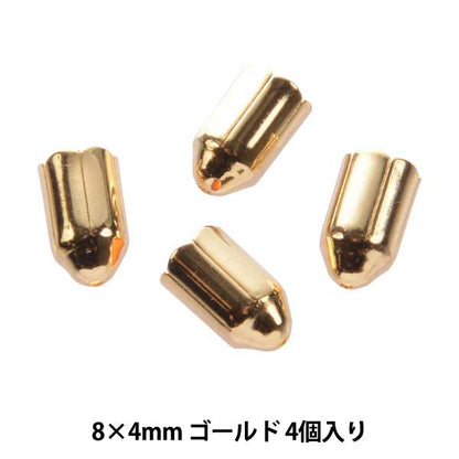 수예브래킷 "캡 4mm C-163 골드 4 조각"