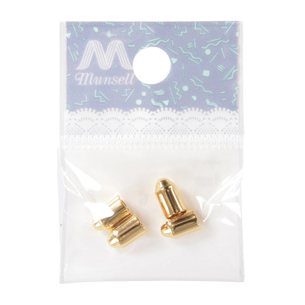 수예브래킷 "캡 4mm C-163 골드 4 조각"