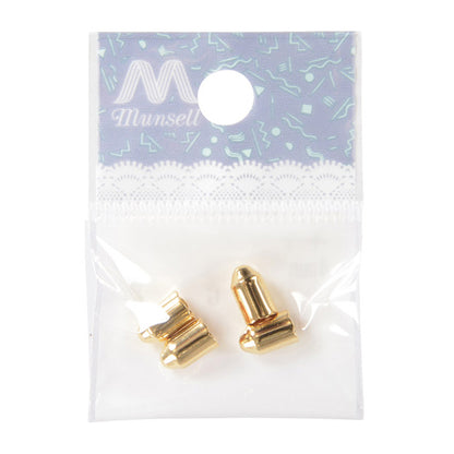 수예브래킷 "캡 4mm C-163 골드 4 조각"