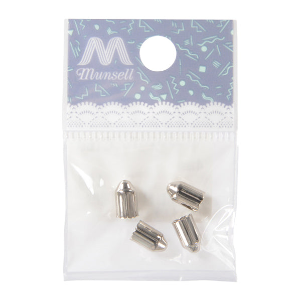 수예브래킷 "캡 4mm C-163 실버 4 조각"