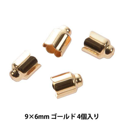 수예브래킷 "캡 6mm C-164 골드 4 조각"