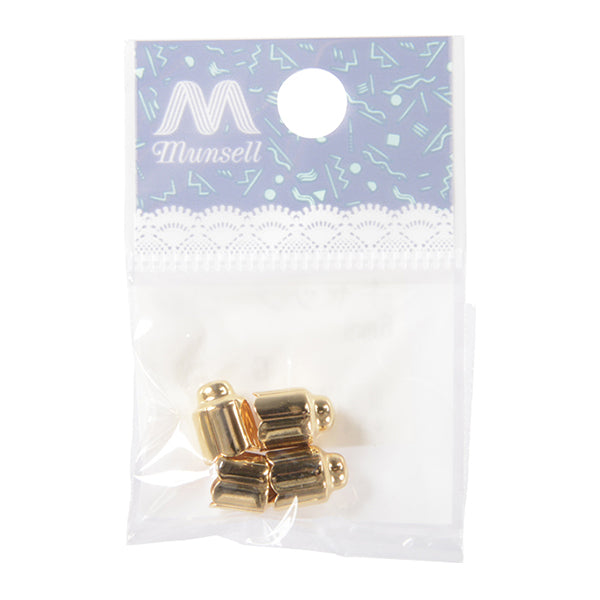 수예브래킷 "캡 6mm C-164 골드 4 조각"