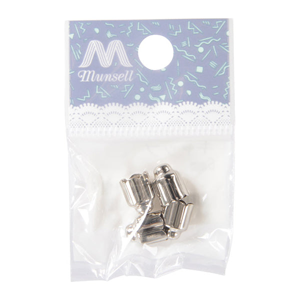 수예브래킷 "캡 6mm C-164 실버 4 조각"