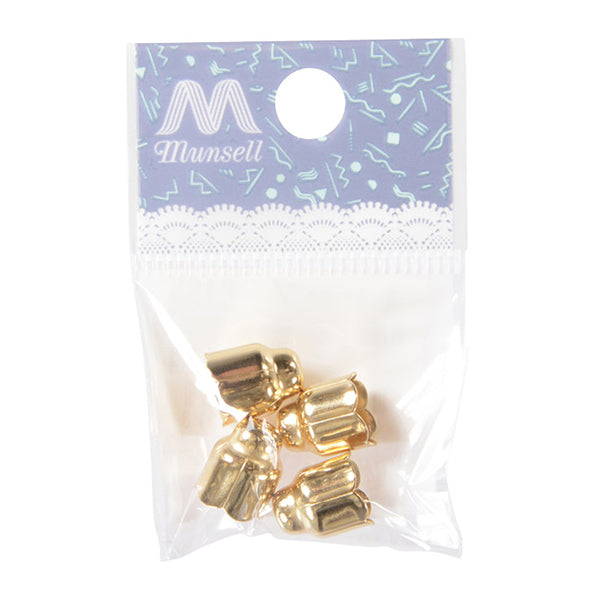 수예브래킷 "캡 8mm C-165 골드 4 조각"