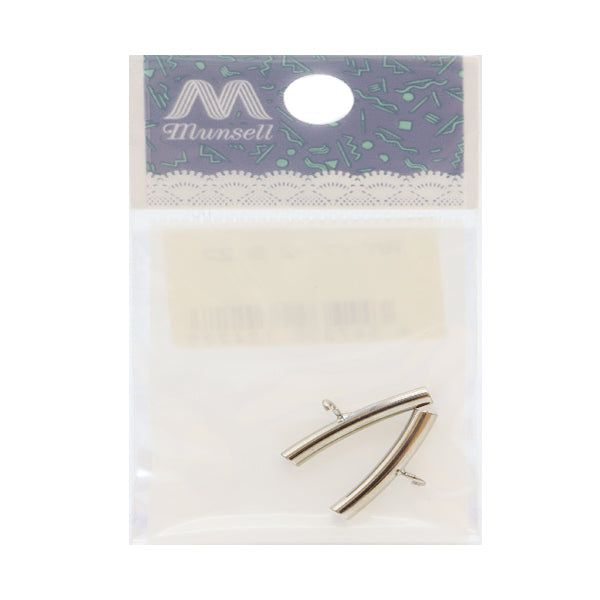 Support d'artisanat "Pipe avec canet 2 mm Silver 2 Pièces"