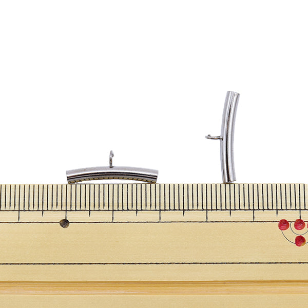 Handicraft bracket "Pipe with can 2mm black 2 pieces"