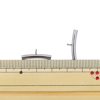 Handicraft bracket "Pipe with can 2mm black 2 pieces"