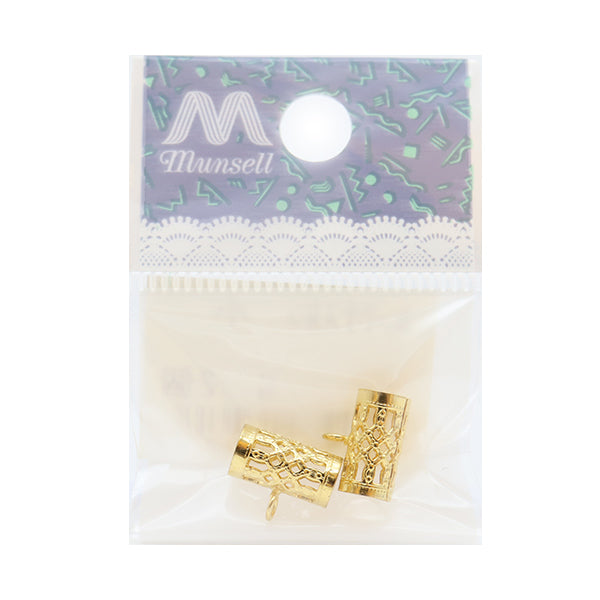 Handicraft bracket "Chan with Pipe Pipe Small Gold 2 pieces"