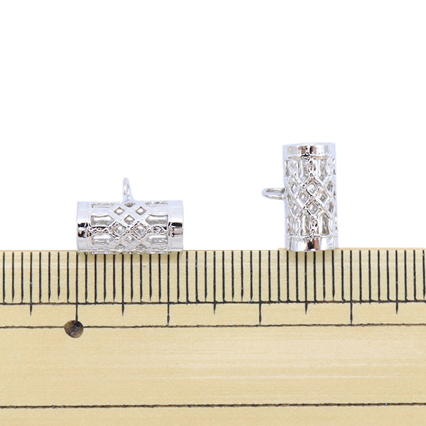 Staffa artigianale "Chan con tubo Sukashi piccolo argento 2 pezzi"