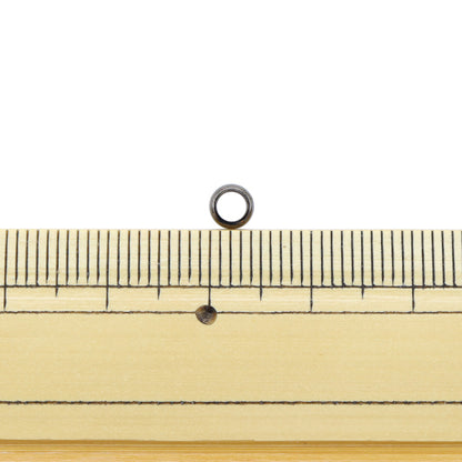 تركيبات يدوية "خاتم كومارو داخلي 3 ملم اسود 10 قطع"