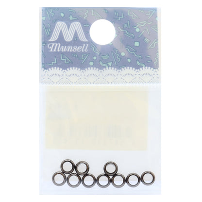 تركيبات يدوية "خاتم كومارو داخلي 3 ملم اسود 10 قطع"