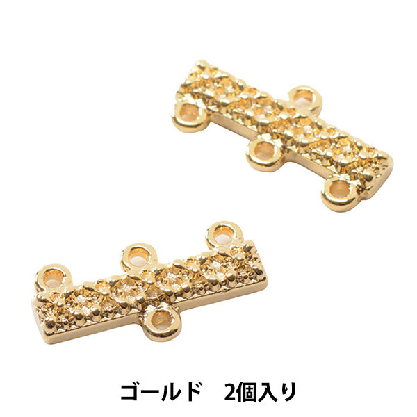 تركيبات اشغال يدوية "بار معدن كبير 3 بار ذهبي 2 قطعة"