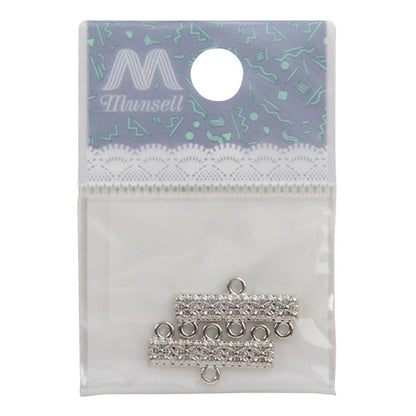 مستلزمات الحرف اليدوية "شريط معدني كبير 3 سلسلة فضي 2 قطعة"