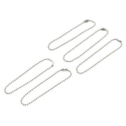 مستلزمات الأشغال اليدوية "سلسلة كرة فضية 1.5 ملم 12 سم قطع 5 قطع"