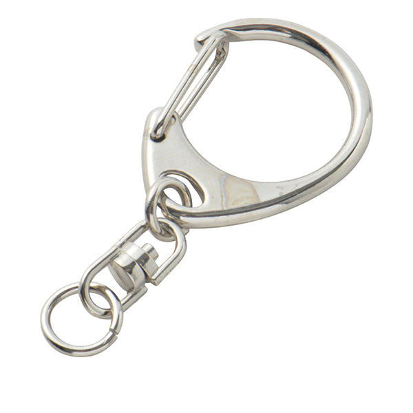 手芸金具 『キーホルダー シルバー 1個入り C-3』