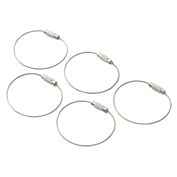 مستلزمات الأشغال اليدوية "ميدالية سلك فضي 5 قطع"