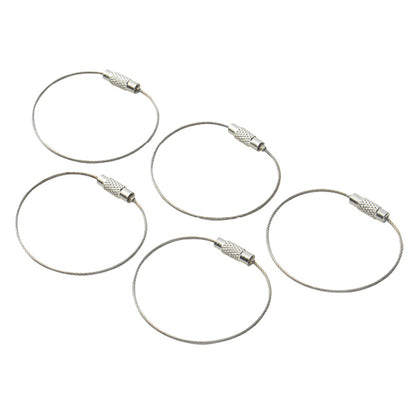 مستلزمات الأشغال اليدوية "ميدالية سلك فضي 5 قطع"