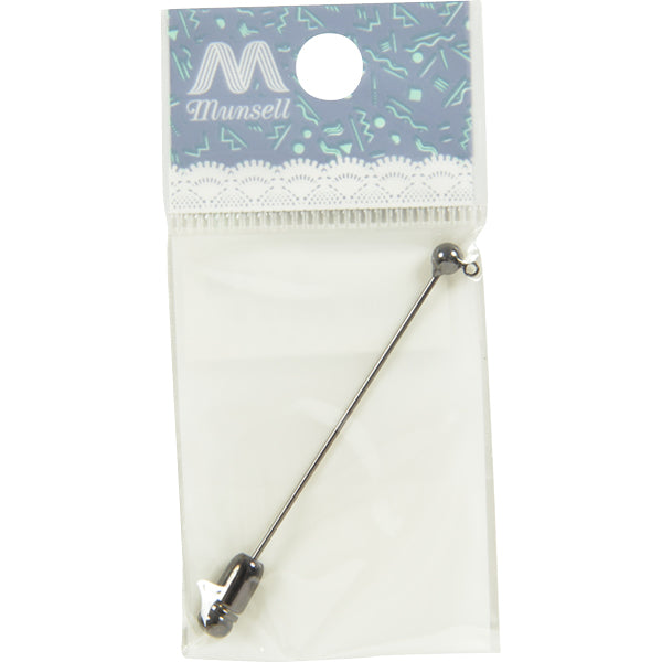 Handicraft bracket "Black with hat pin can 4mm 1 piece #9076"