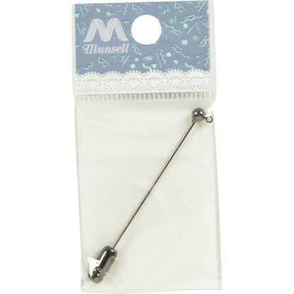 Handicraft bracket "Black with hat pin can 4mm 1 piece #9076"