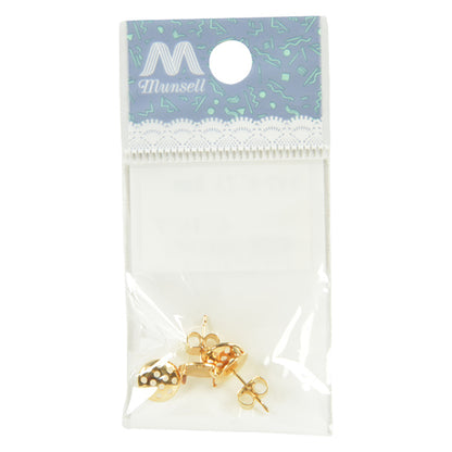 手芸金具 『シャワー ピアス ゴールド 8mm 1ペア』