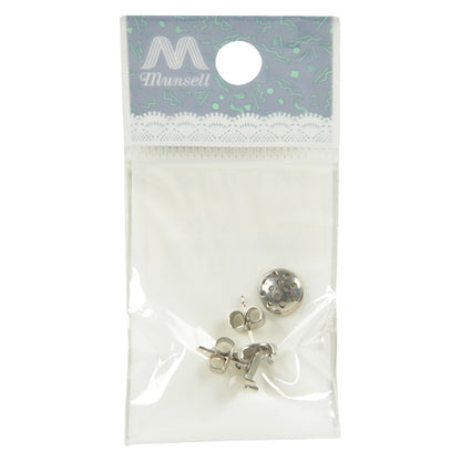 手芸金具 『シャワー ピアス シルバー 8mm 1ペア』