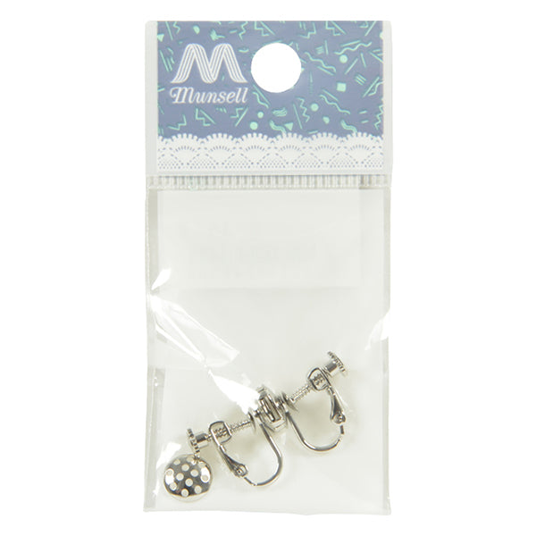 Kunsthandwerk Klammer "Duschohrring Silber 8mm 1 Paar"