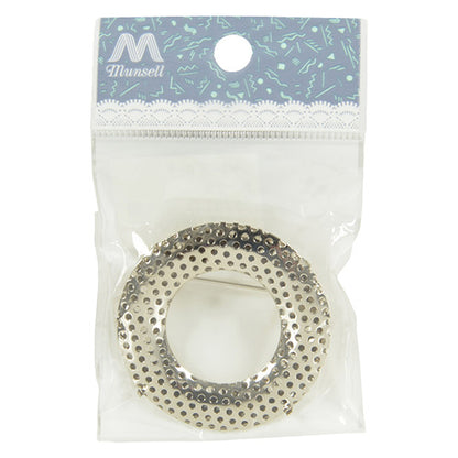 Support d'artisanat "Broche de douche Silver Donut 1 pièce # 7014"