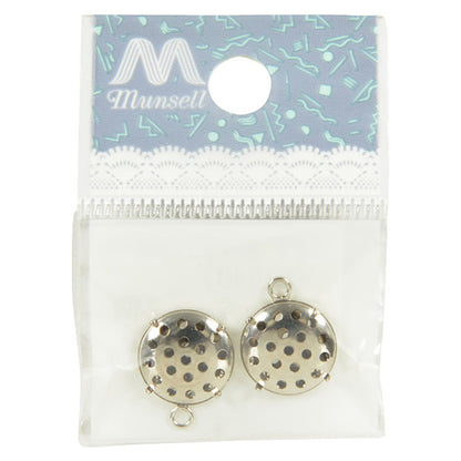 手芸金具 『シャワー カン付き シルバー 12mm 2個入り #7040』