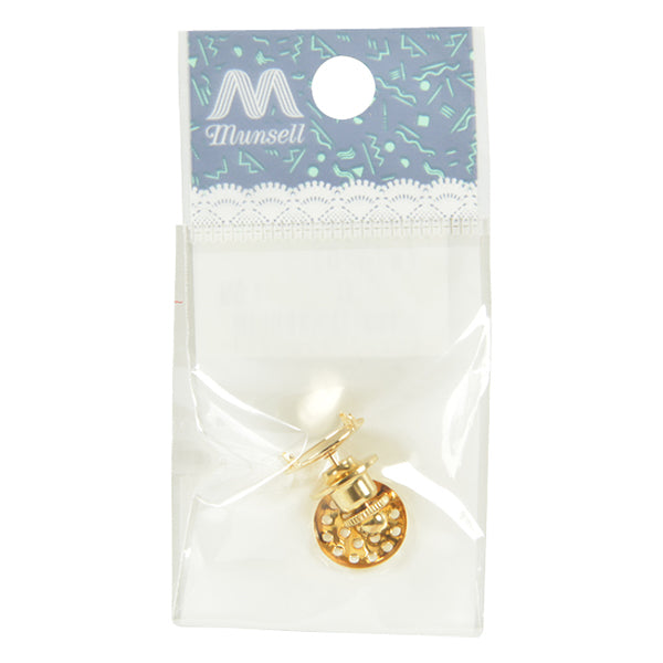 مستلزمات الحرف اليدوية "دبوس دش ذهبي 12 ملم قطعة واحدة #7020"