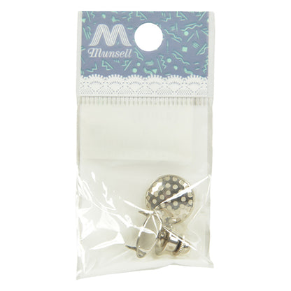 Kunsthandwerk Klammer "Duschstift Silber 15mm 1 Stück #7019"