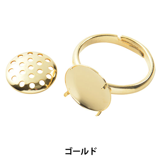Handicraft bracket "Shower Ring Gold 12mm 1 piece #7029"