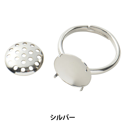 Handicraft bracket "Shower Ring Silver 12mm 1 piece #7029"