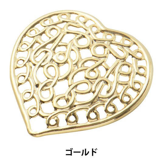 Handicraft bracket "Skashi Parts Heart Gold #2413"