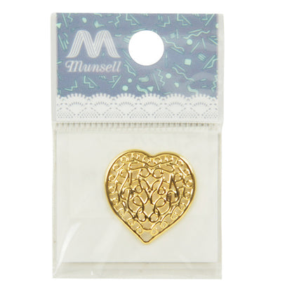 Handicraft bracket "Skashi Parts Heart Gold #2413"