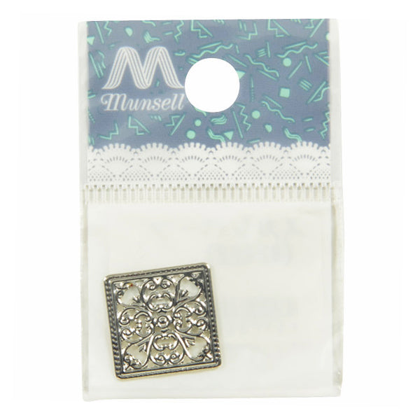 Handicraft bracket "Skashi parts 21.5mm square silver #2422"