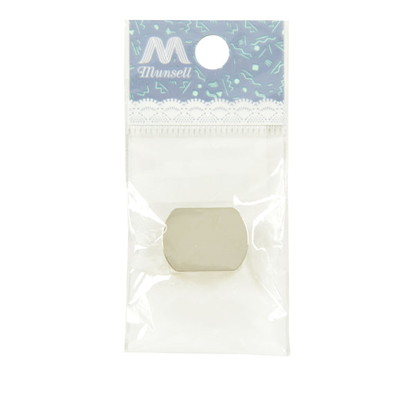 Staffa artigianale "in argento 15 × 20 mm con piastra con piastra #9244"