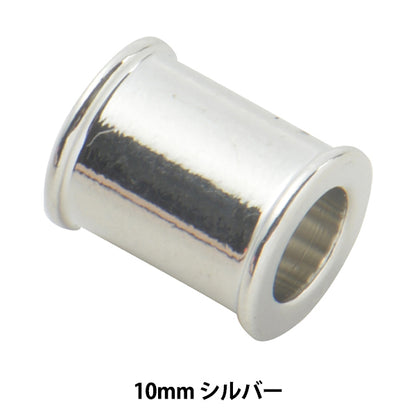 Staffa artigianale "Base di argilla PerlineCore grande foro 10mm argento 1 pezzo #9234"