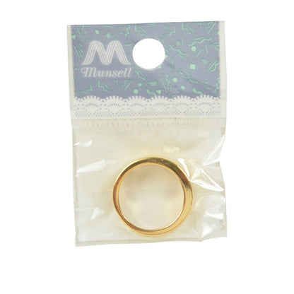 Raccords d'artisanat "Anneau de fondation d'argile ovale n ° 13 or 1 pièce # 3057"