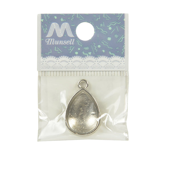 수예금속 피팅점토기초 펜던트 탑 드롭 실버 1 피스 #3055]