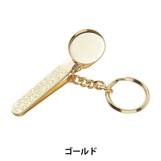 手芸金具 『ハンドバッグキーホルダー ラウンド ゴールド #8067G』