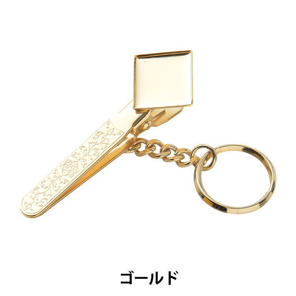 수예핸드백 키 홀더 스퀘어 17mm 금 #8069G