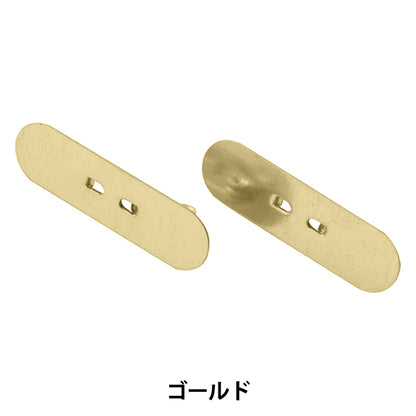 Kunsthandwerk "Ovale Brosche 8 × 30 mm Gold #9200/g"