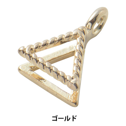 Handicraft bracket "jewelry clip triangle gold"