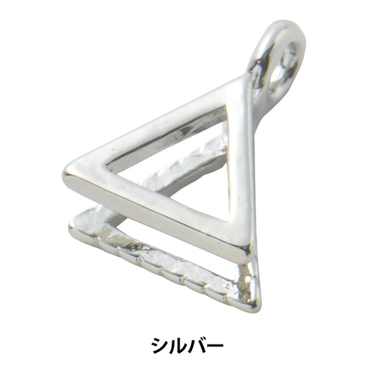 Handicraft bracket "jewelry clip triangle silver"