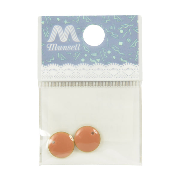 手芸金具 『エポ付きメタルパーツ ベージュ 2個入り』