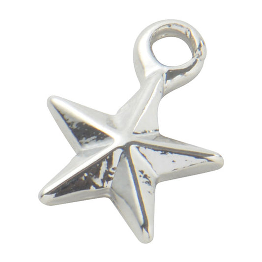 手芸金具 『チャーム 星 シルバー #268』