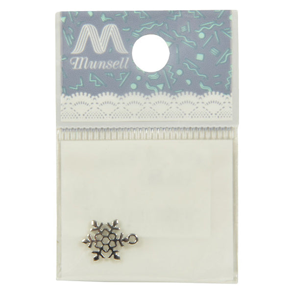 Handicraft bracket "Charm snow crystal silver No.933"